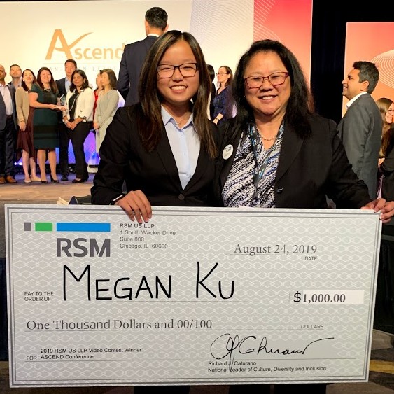 Megan winning RSM video competition